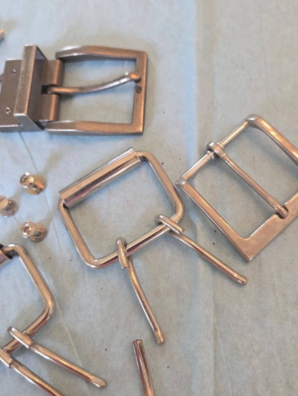 Lot of 11 Belt Buckles Vintage Metal